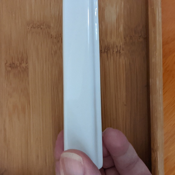 Arbonne Vintage White Rectangular Trinket Tray Soap Dish Porcelain rare - Picture 3 of 4